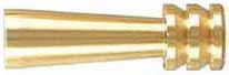 Jag, jagged cleaning tip, brass, .54 caliber, 3/8" shank, 12-24 female thread to fit a male 12-24 musket ramrod
